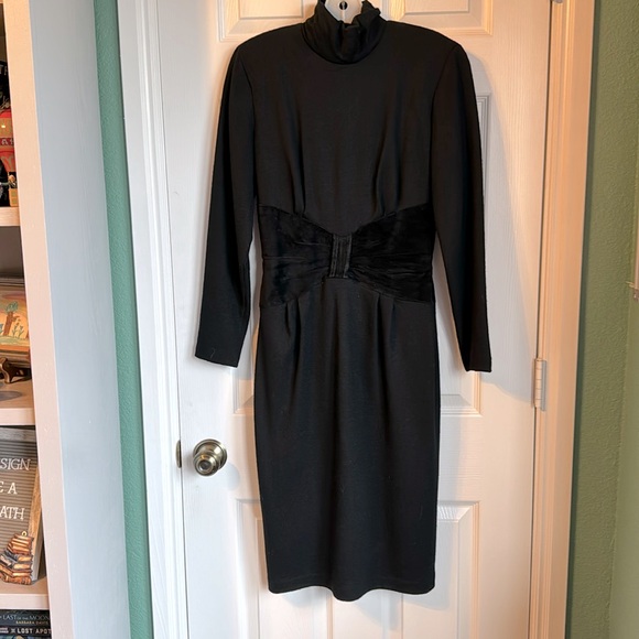 Vintage Authentic Wool/suede Dress, size 4 - Picture 1 of 5